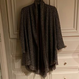 Boston Proper soft tweed coat